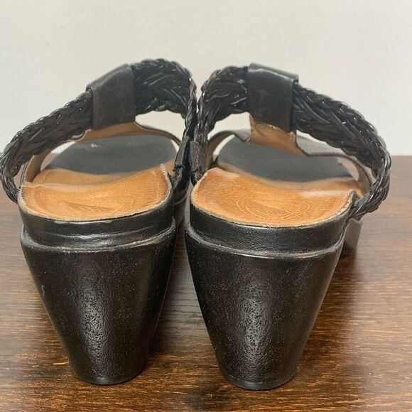 Nurture black, leather mule, 3” heel size 7 - Picture 4 of 9